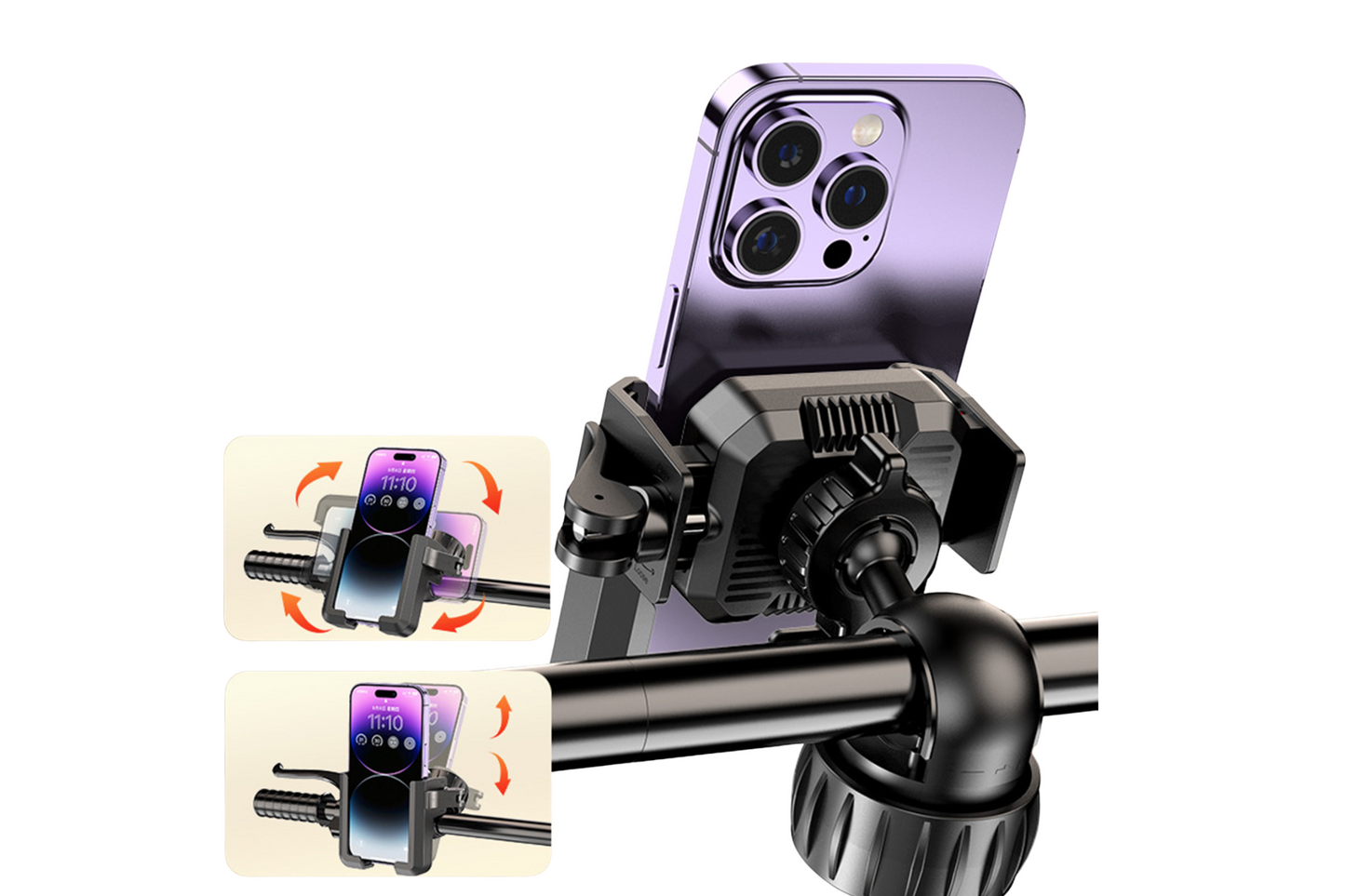 Obrotowy uchwyt na telefon do roweru