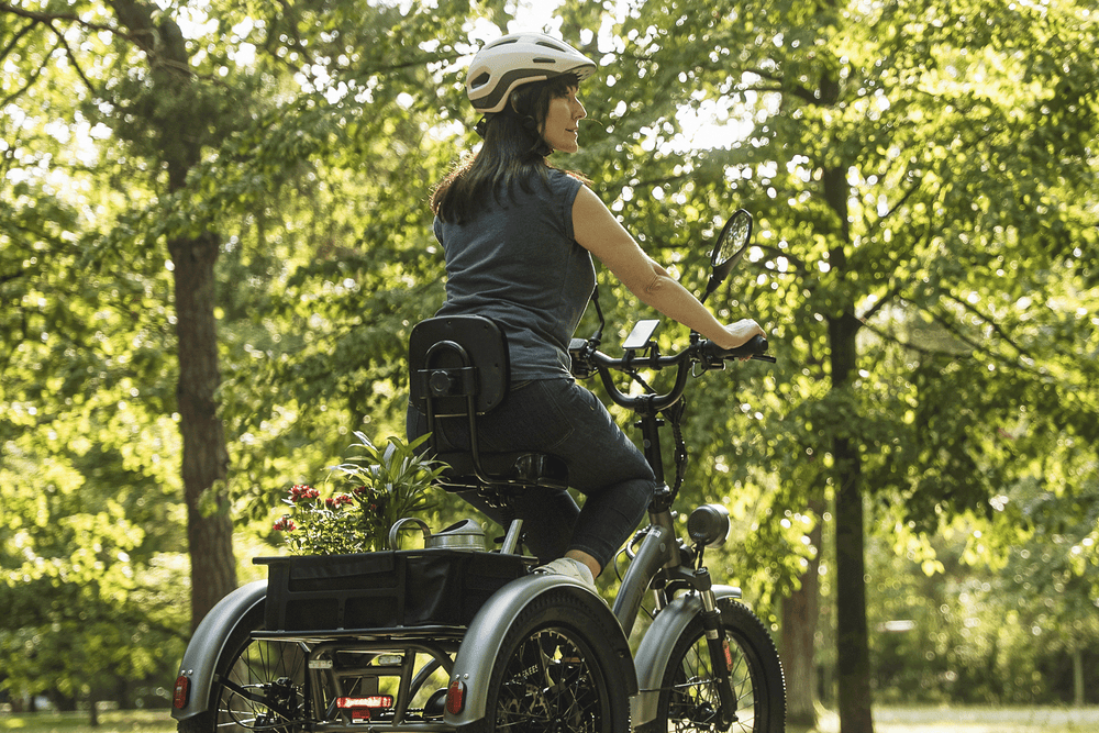 Wygodny fotelik rowerowy z oparciem