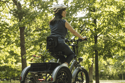 Wygodny fotelik rowerowy z oparciem